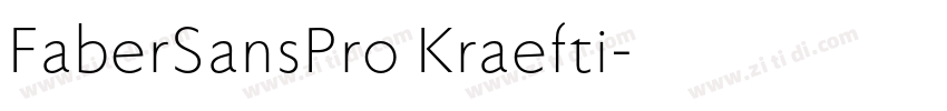FaberSansPro Kraefti字体转换